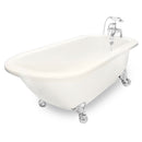 American Bath Factory Trinity 60" Bisque AcraStone Package