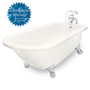 American Bath Factory Champagne Trinity 60" Bisque AcraStone Package