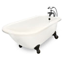American Bath Factory Trinity 60" Bisque AcraStone Package