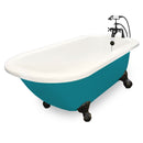 American Bath Factory Trinity 60" Bisque AcraStone Package