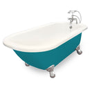 American Bath Factory Trinity 60" Bisque AcraStone Package