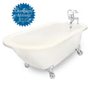 American Bath Factory Champagne Trinity 60" Bisque AcraStone Package
