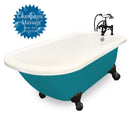 American Bath Factory Champagne Trinity 60" Bisque AcraStone Package