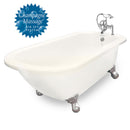 American Bath Factory Champagne Trinity 60" Bisque AcraStone Package