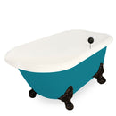 American Bath Factory Trinity 60" Bisque AcraStone Tub & Drain, 7" Faucet Holes