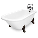 American Bath Factory Trinity 60" White AcraStone Package