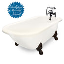 American Bath Factory Champagne Trinity 60" Bisque AcraStone Package