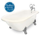 American Bath Factory Champagne Trinity 60" Bisque AcraStone Package