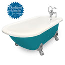 American Bath Factory Champagne Trinity 60" Bisque AcraStone Package