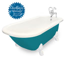 American Bath Factory Champagne Trinity 60" Bisque AcraStone Package