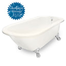 American Bath Factory Champagne Maverick 67" Bisque AcraStone Tub & Drain , 7" Faucet Holes