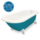 American Bath Factory Champagne Maverick 67" Bisque AcraStone Tub & Drain , No Faucet Holes