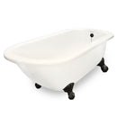 American Bath Factory Maverick 67" Bisque AcraStone Tub & Drain, 7" Faucet Holes