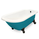 American Bath Factory Maverick 67" Bisque AcraStone Tub & Drain, No Faucet Holes