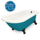 American Bath Factory Champagne Maverick 67" Bisque AcraStone Tub & Drain , No Faucet Holes