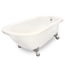 American Bath Factory Maverick 67" Bisque AcraStone Tub & Drain, 7" Faucet Holes
