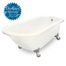 American Bath Factory Champagne Maverick 67" Bisque AcraStone Tub & Drain, No Faucet Holes