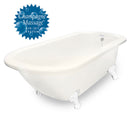 American Bath Factory Champagne Maverick 67" Bisque AcraStone Tub & Drain , 7" Faucet Holes