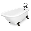 American Bath Factory Maverick 67" White AcraStone Package