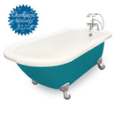 American Bath Factory Champagne Maverick 67" Bisque AcraStone Package