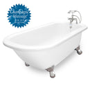 American Bath Factory Champagne Maverick 67" White AcraStone Package