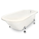 American Bath Factory Maverick 67" Bisque AcraStone Tub & Drain, No Faucet Holes