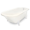 American Bath Factory Maverick 67" Bisque AcraStone Tub & Drain, 7" Faucet Holes