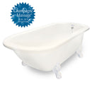 American Bath Factory Champagne Maverick 67" Bisque AcraStone Tub & Drain , No Faucet Holes
