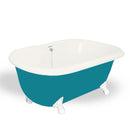 American Bath Factory Melinda 60" Bisque AcraStone Tub & Drain, No Faucet Holes