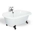 American Bath Factory Melinda 60" White AcraStone Package