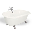 American Bath Factory Melinda 60" Bisque AcraStone Package