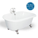 American Bath Factory Melinda 60" White AcraStone Package