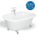 American Bath Factory Melinda 60" White AcraStone Package