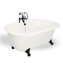 American Bath Factory Melinda 60" Bisque AcraStone Package