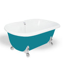 American Bath Factory Melinda 60" Splash of Color AcraStone Tub & Drain, No Faucet Holes