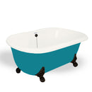 American Bath Factory Melinda 60" Bisque AcraStone Tub & Drain, 7" Faucet Holes