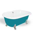 American Bath Factory Melinda 60" Splash of Color AcraStone Tub & Drain, No Faucet Holes