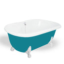 American Bath Factory Melinda 60" Splash of Color AcraStone Tub & Drain, No Faucet Holes