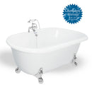 American Bath Factory Melinda 60" White AcraStone Package