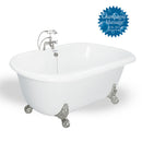 American Bath Factory Melinda 60" White AcraStone Package