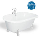 American Bath Factory Melinda 60" White AcraStone Package