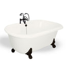 American Bath Factory Melinda 60" Bisque AcraStone Package