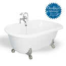 American Bath Factory Melinda 60" White AcraStone Package