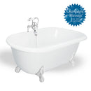 American Bath Factory Melinda 60" White AcraStone Package