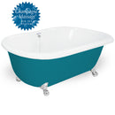 American Bath Factory Champagne Celine 70" Splash of Color AcraStone Tub & Drain , No Faucet Holes