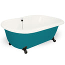 American Bath Factory Celine 70" Bisque AcraStone Tub & Drain, 7" Faucet Holes