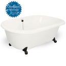 American Bath Factory Champagne Celine 70" Bisque AcraStone Tub & Drain, No Faucet Holes
