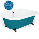 American Bath Factory Champagne Celine 70" Splash of Color AcraStone Tub & Drain , No Faucet Holes