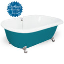 American Bath Factory Champagne Celine 70" Splash of Color AcraStone Tub & Drain , No Faucet Holes