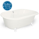 American Bath Factory Champagne Celine 70" Bisque AcraStone Tub & Drain , 7" Faucet Holes